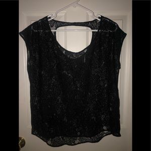 Black Lace Express Top Large